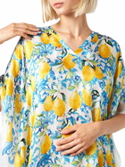 MC2 Saint Barth Lemons And Maiolica Print Silk Caftan