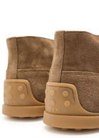 Tods Polacco Suede Boots Brown