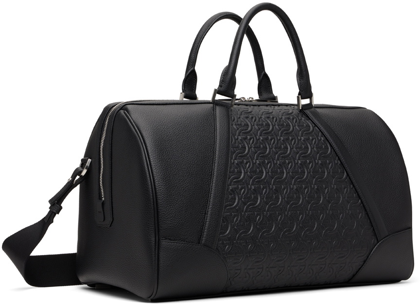 Ferragamo Black Gancini Duffle Bag