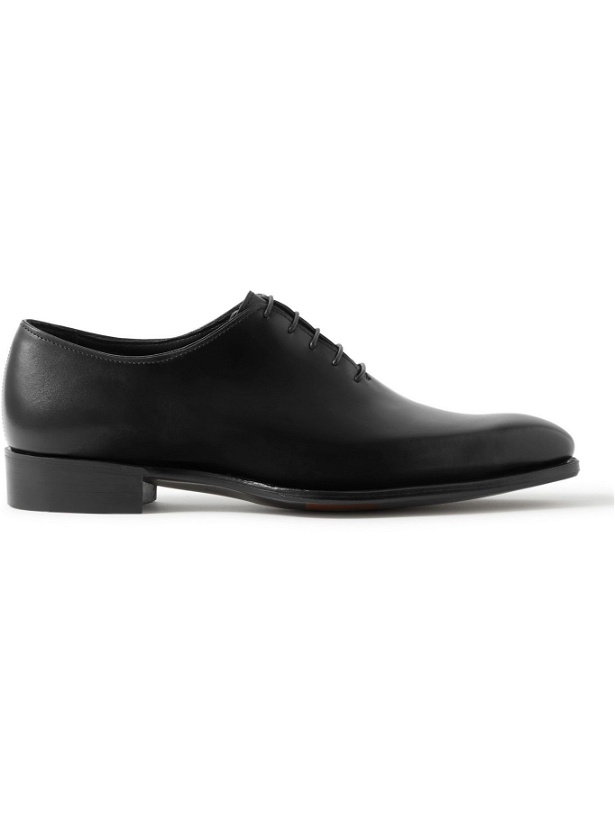 Photo: George Cleverley - Merlin Whole-Cut Leather Oxford Shoes - Black