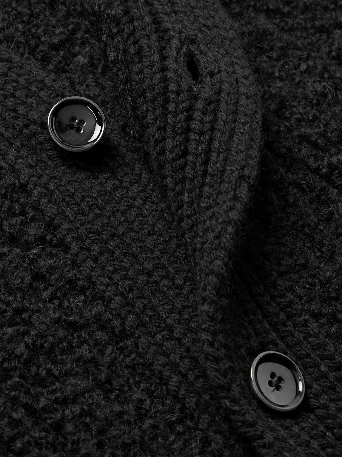 A Kind Of Guise - Ribbed-Knit Virgin Wool-Blend Cardigan - Black