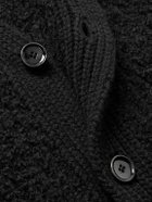 A Kind Of Guise - Ribbed-Knit Virgin Wool-Blend Cardigan - Black