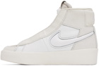Nike Off-White & White Blazer Mid Victory Mid Sneakers