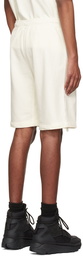 C.P. Company White Cotton Shorts