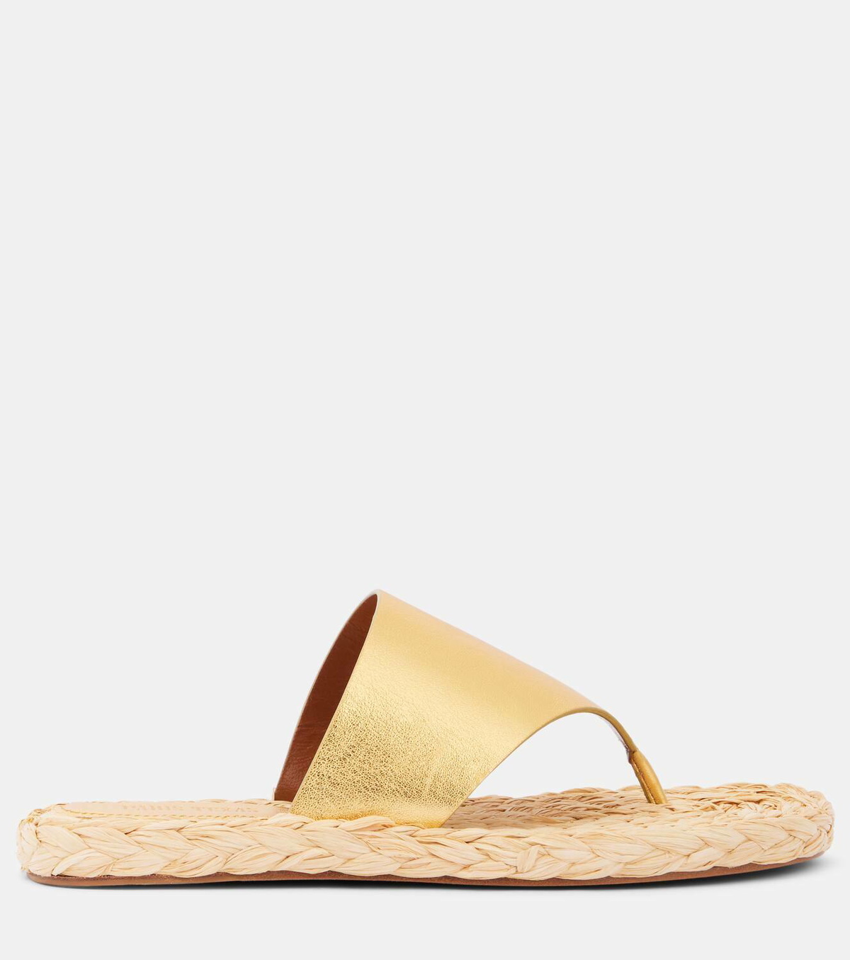 Paris Texas Amalfi metallic leather thong sandals