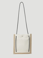 Universite Flat Crossbody Bag in Natural