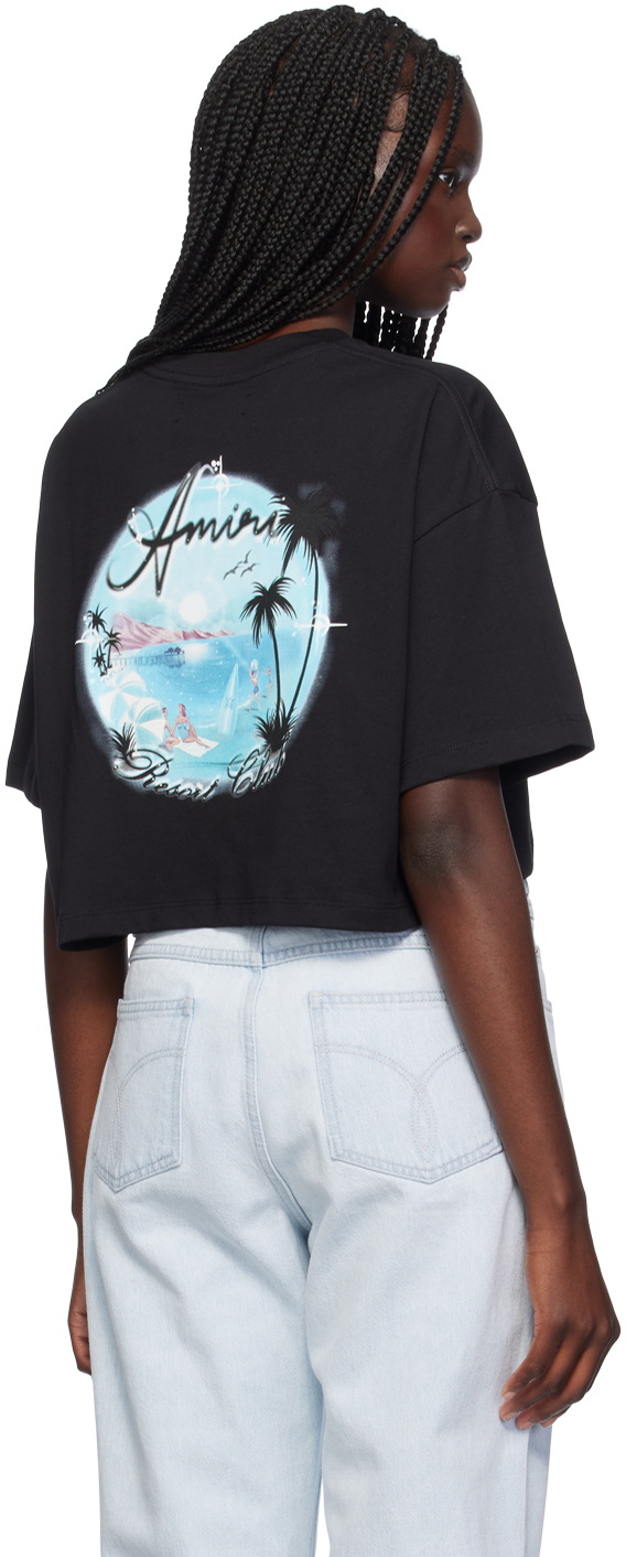 AMIRI Black Amiri Paradise Airbrush T-Shirt Amiri