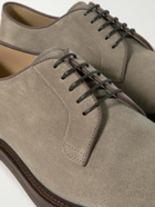 Brunello Cucinelli - Suede Derby Shoes - Gray
