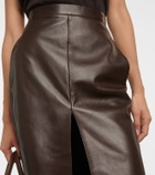 Saint Laurent Leather pencil skirt