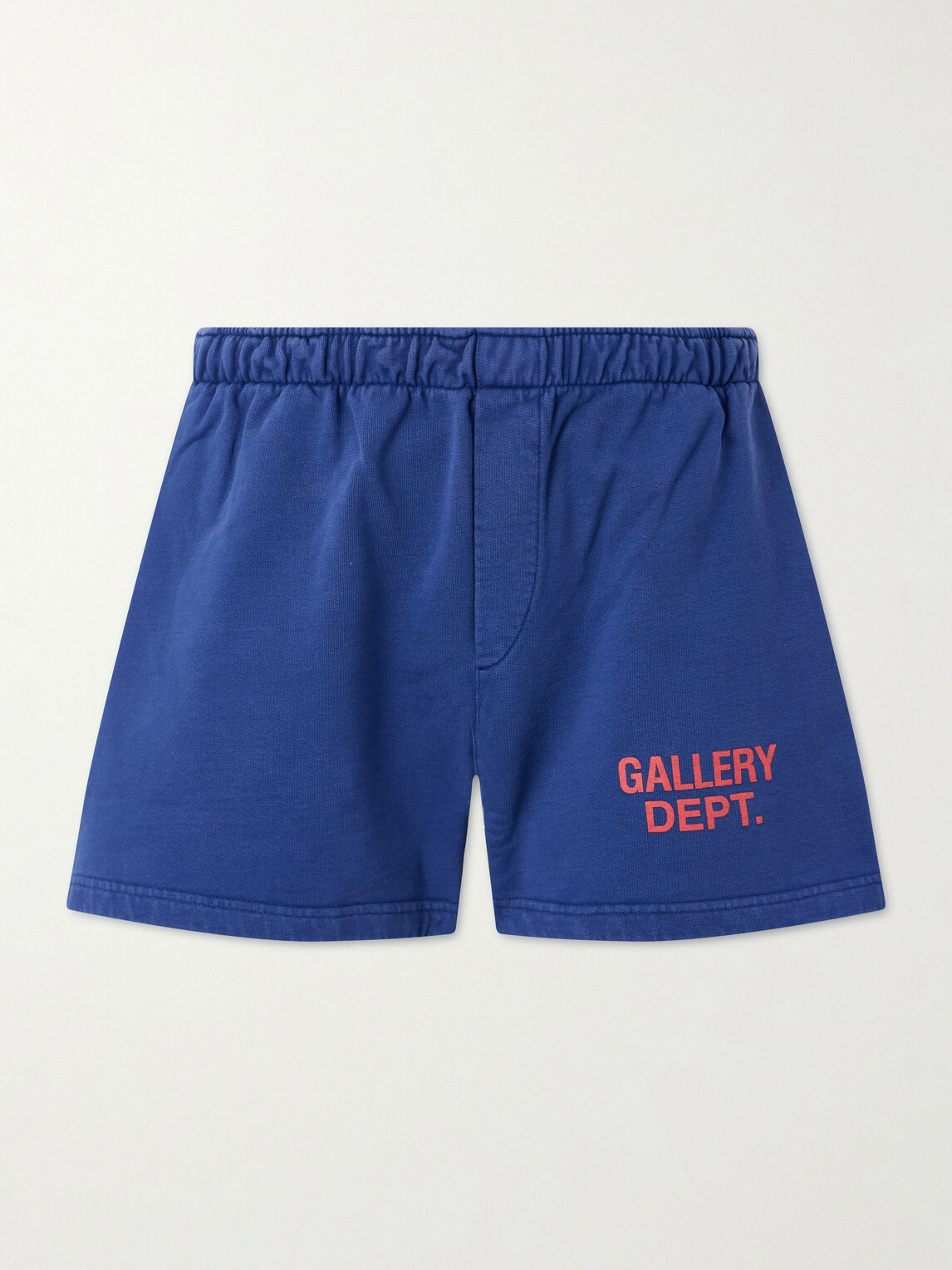 Gallery Dept. - Zuma Straight-Leg Logo-Print Cotton-Jersey Shorts - Blue