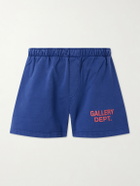 Gallery Dept. - Zuma Straight-Leg Logo-Print Cotton-Jersey Shorts - Blue