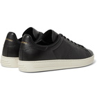 TOM FORD - Warwick Perforated Full-Grain Leather Sneakers - Black