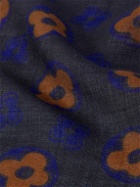 Lardini - Floral-Print Wool Pocket Square