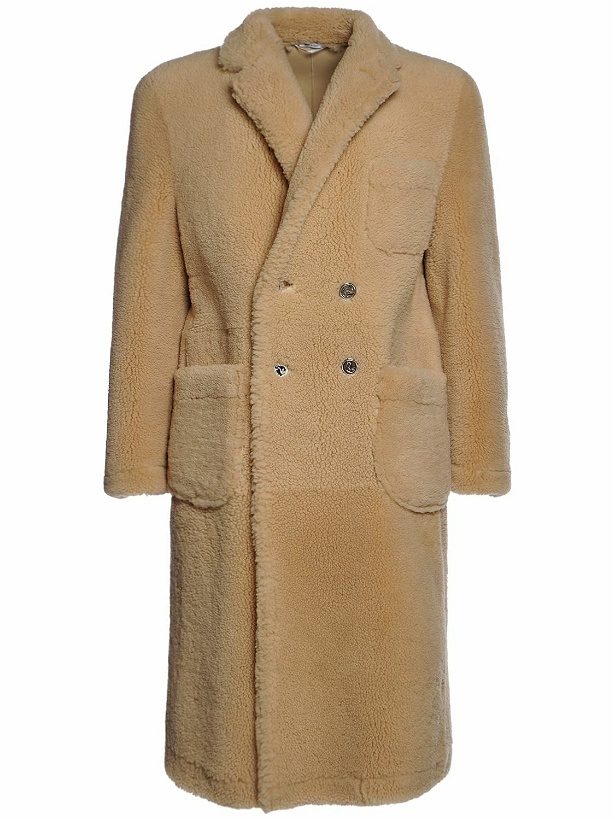 Photo: THOM BROWNE - Shearling Patch Pocket Coat