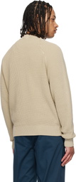 Hugo Beige Knit Cotton Sweater