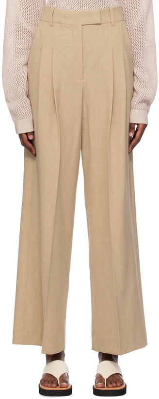 Photo: by Malene Birger Beige Cymbaria Trousers