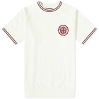 Beams Plus Men's Emblem Short Sleeve Sweat in Off White