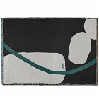 Viso Project Tapestry Blanket in Cream/Black/Green