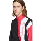 Champion Reverse Weave Pink and Black Logo Script Track Jacket