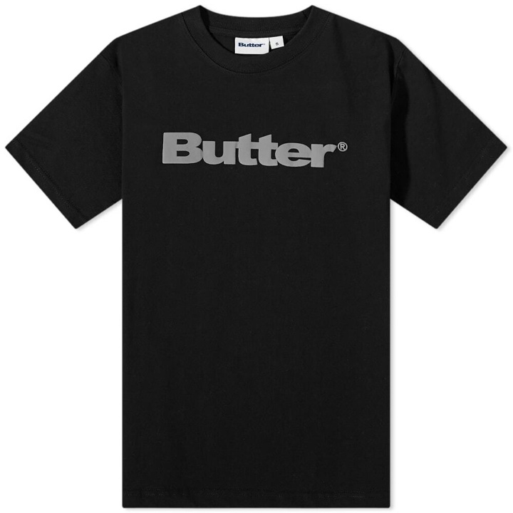 Photo: Butter Goods Men's Wordmark Puff T-Shirt in Black