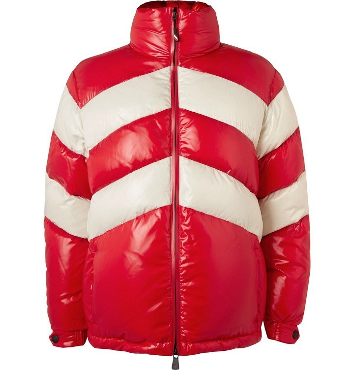 Photo: Moncler Grenoble - Golzern Colour-Block Quilted Down Ski Jacket - Men - Red