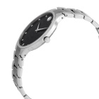 Movado Serio Quartz Diamond Black Museum Dial Unisex Watch 0607286