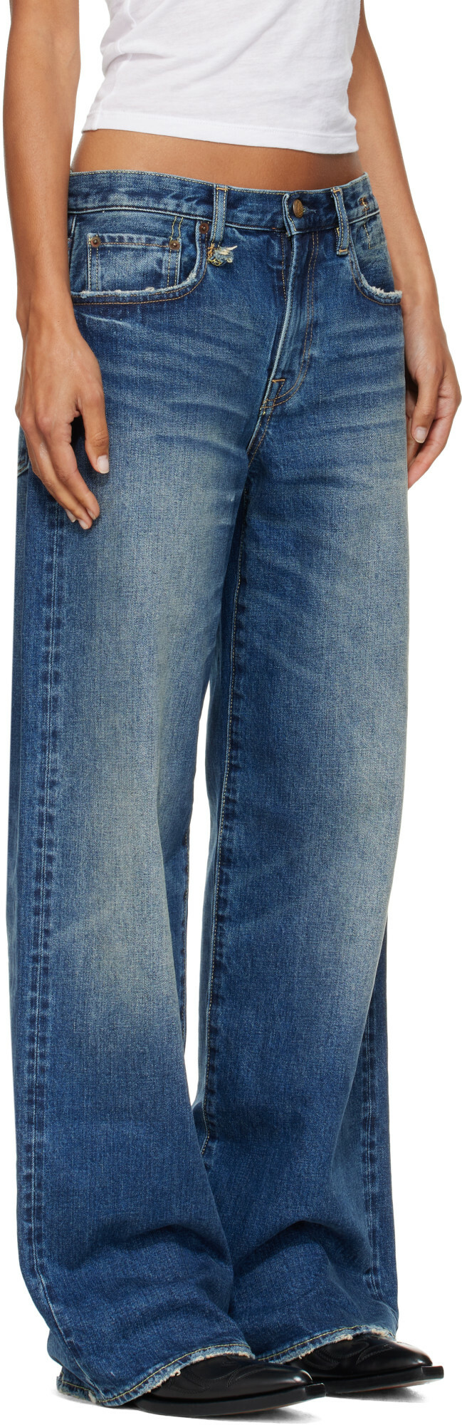 R13 Blue D'Arcy Loose Jeans