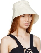 BONDI BORN SSENSE Exclusive Off-White Lucy Beach Hat