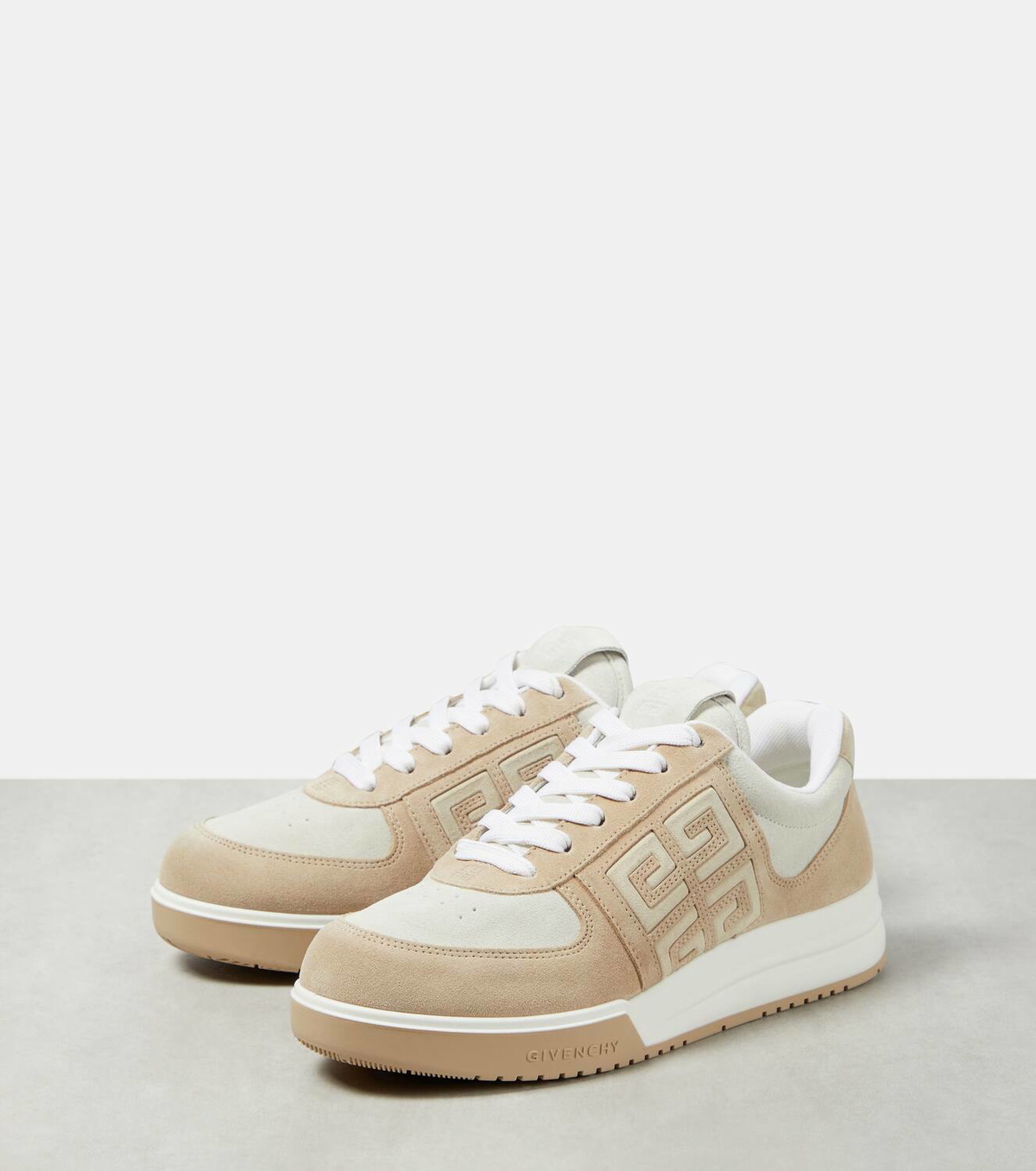 スニーカー Givenchy Two-Tone Suede G4 Sneakers Givenchy G4 suede and leather low-top sneakers Givenchy