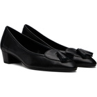 Aeyde Black Valentine Tassel Heels