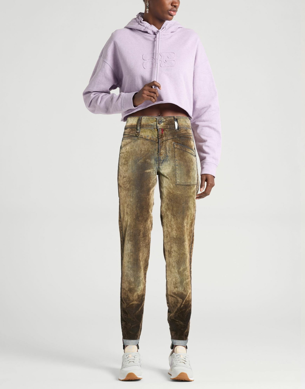 High Use Womens Jeans in Brown
