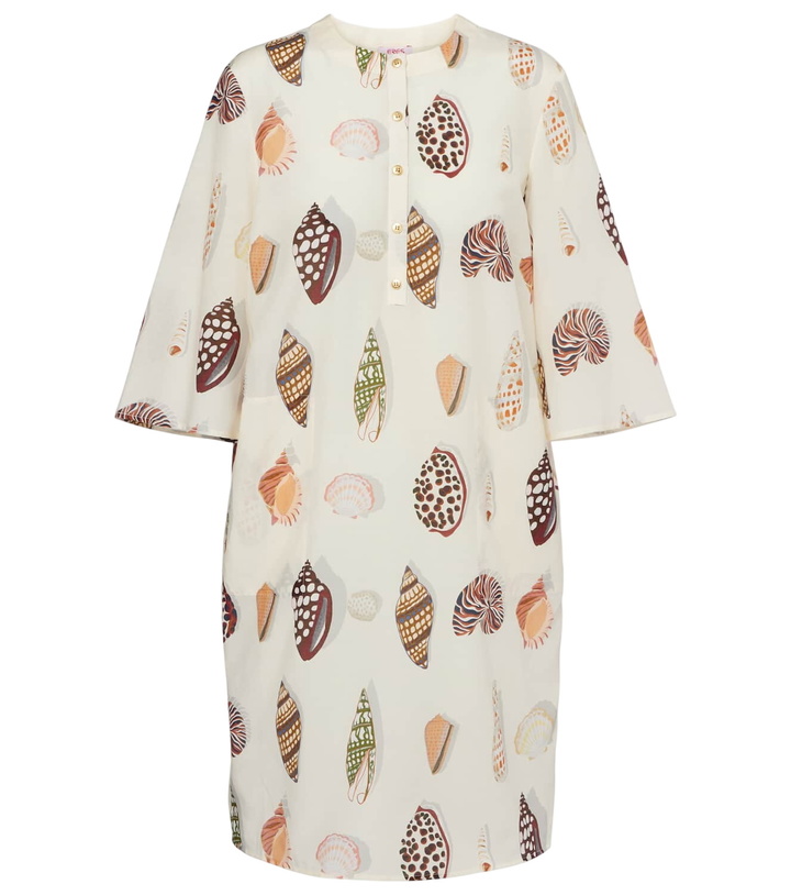 Photo: Eres Creme printed coton and silk minidress