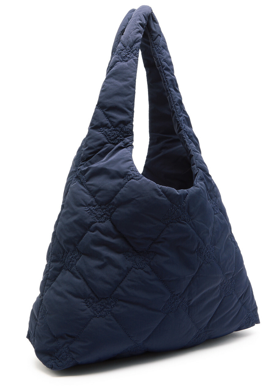 Damson Madder Roisin Quilted Hobo bag - Navy - One Size