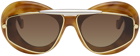 LOEWE Brown Wing Double Frame Sunglasses
