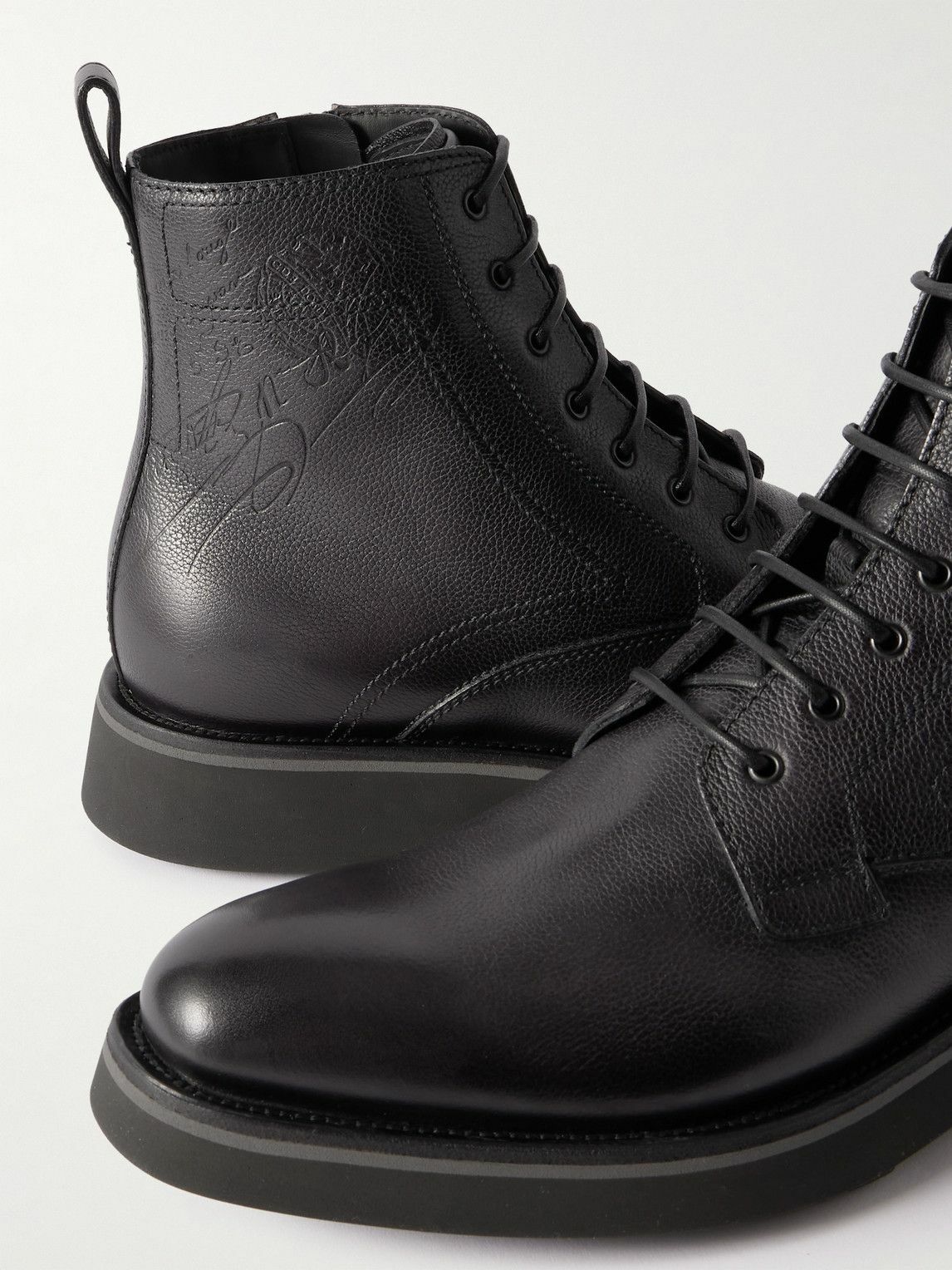 Berluti - Alessio Scritto Venezia Full-Grain Leather Boots - Black