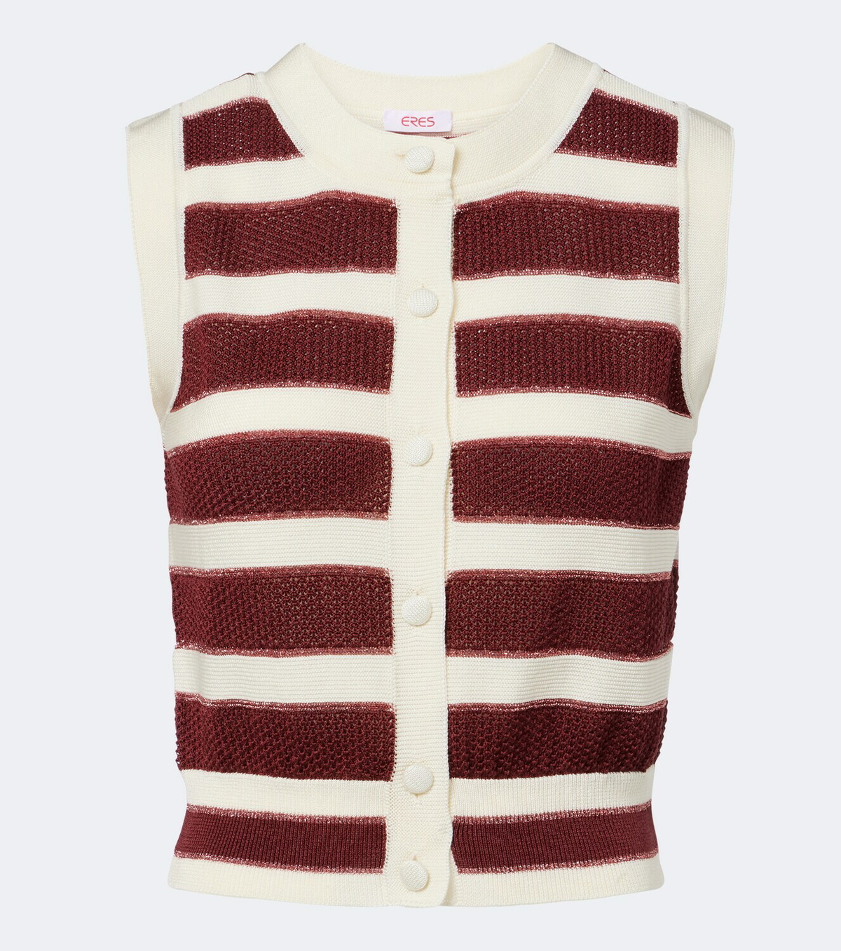 Eres Divergent striped cotton-blend top
