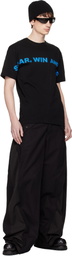 FFFPOSTALSERVICE Black SWAF Conceal Zip T-Shirt