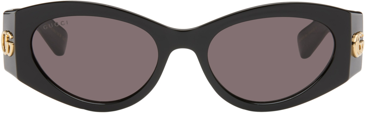 Gucci Black GG Corner Cat-Eye Sunglasses