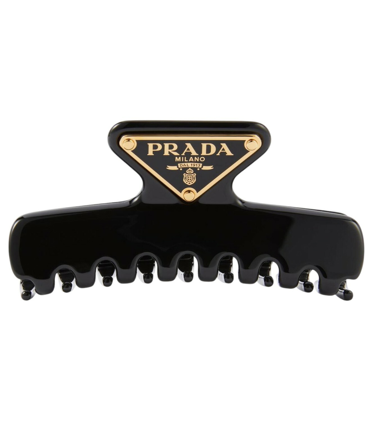Prada Brown Nappa Leather Hairband Prada