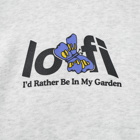 Lo-Fi Men's Garden Logo Hoody in Ash Grey