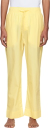 Tekla Yellow Organic Cotton Pyjama Pants