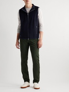 Peter Millar - Stealth Slim-Fit Shell-Trimmed Wool and Cashmere-Blend Fleece Gilet - Blue