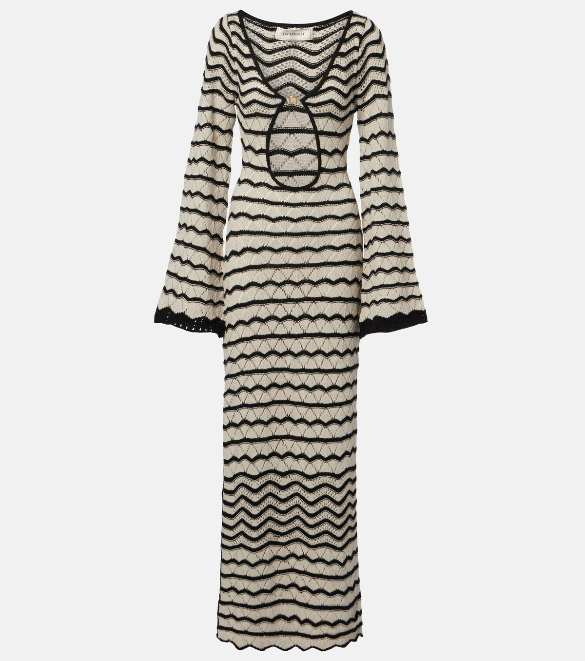 Bananhot Rey crochet cotton-blend maxi dress