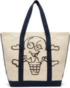 ICECREAM Off-White & Navy Cones & Bones Tote