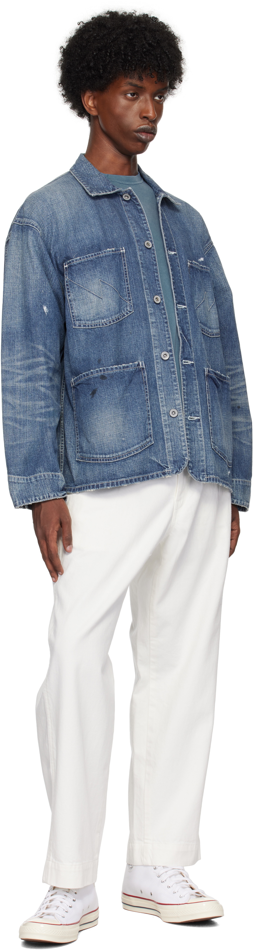Neighborhood White BW Tuck Jeans Neighborhood