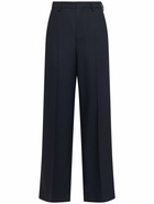 AMI PARIS Wide Wool Gabardine Pants