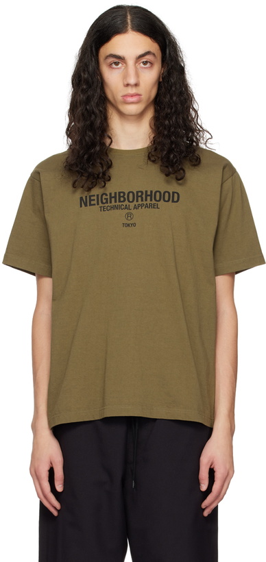 Photo: Neighborhood Khaki Printed T-Shirt