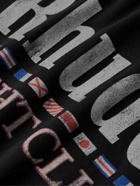Rhude - Flag Logo-Print Cotton-Jersey T-Shirt - Black