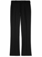 LOEWE - Flared Wool and Mohair-Blend Trousers - Black