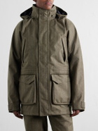 Purdey - Hooded Shell-Tweed Field Jacket - Green